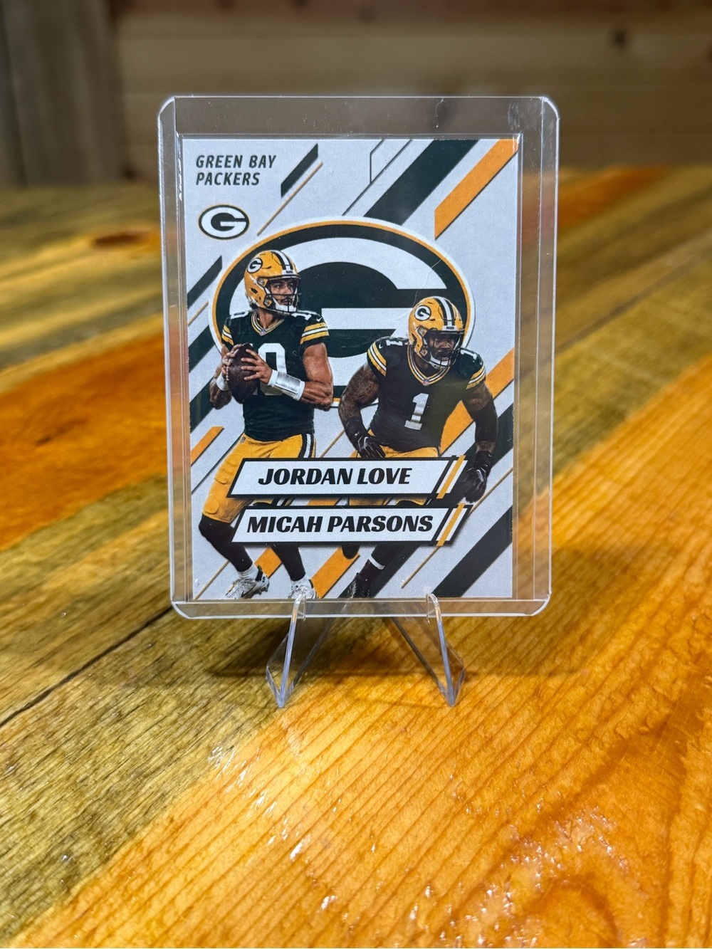 Jordan Love/Micah Parsons Green Bay Packers Custom Football Trading Card